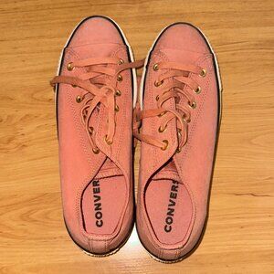 Light Pink/ Coral Platform Converse